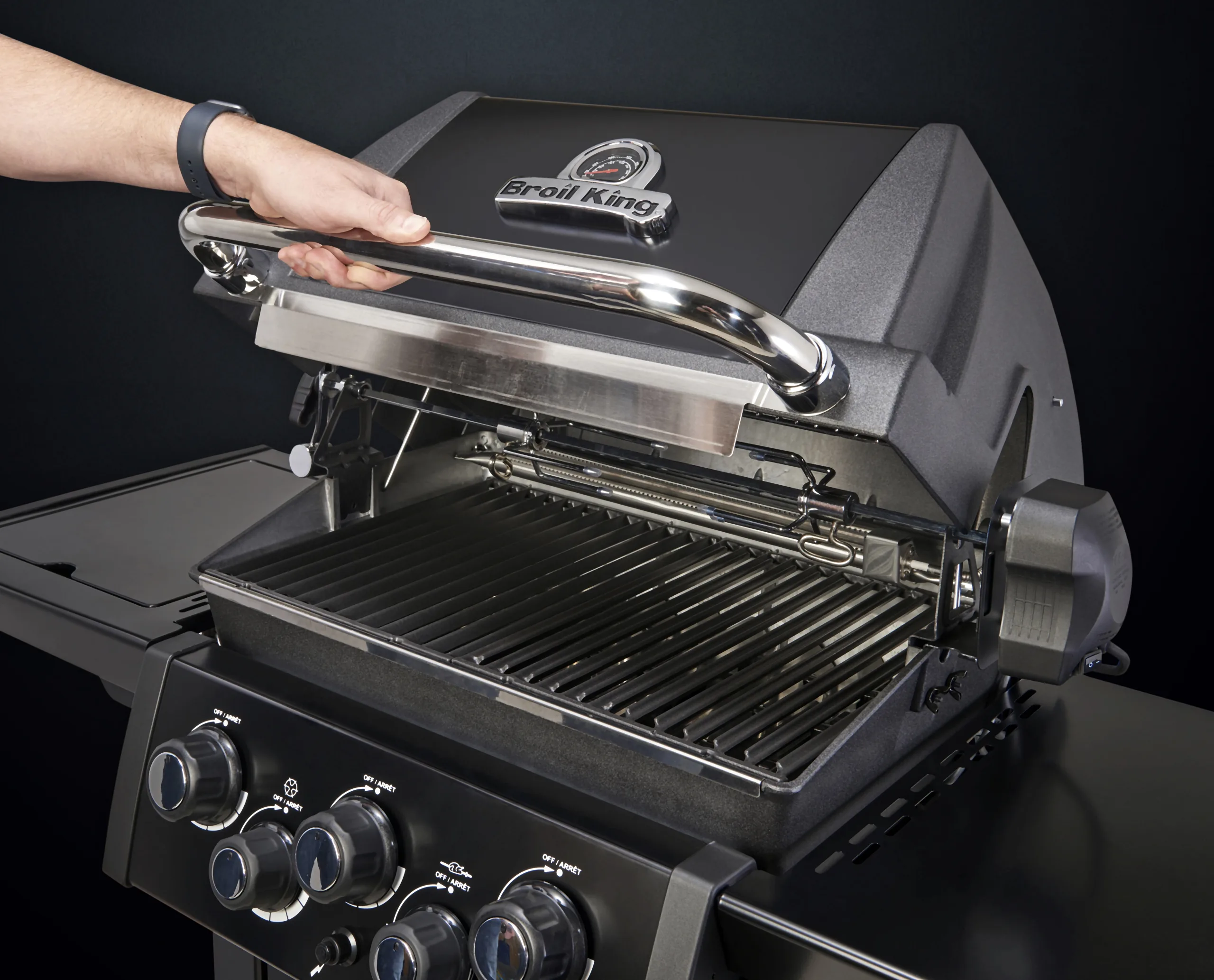 Broil King Royal™ 390 Shadow plinski roštilj detalj