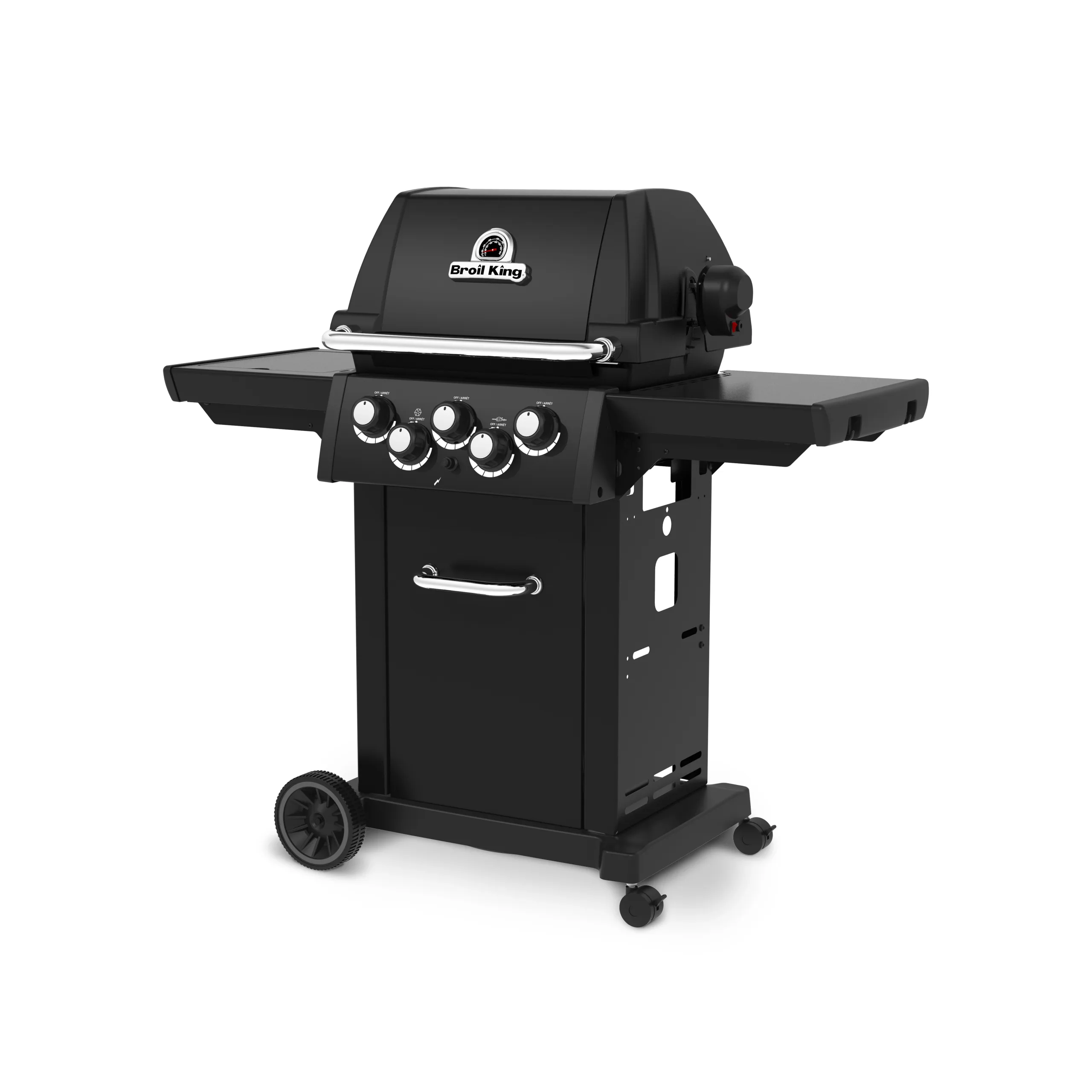 Broil King Royal™ 390 Shadow plinski roštilj s otvorenim poklopcem