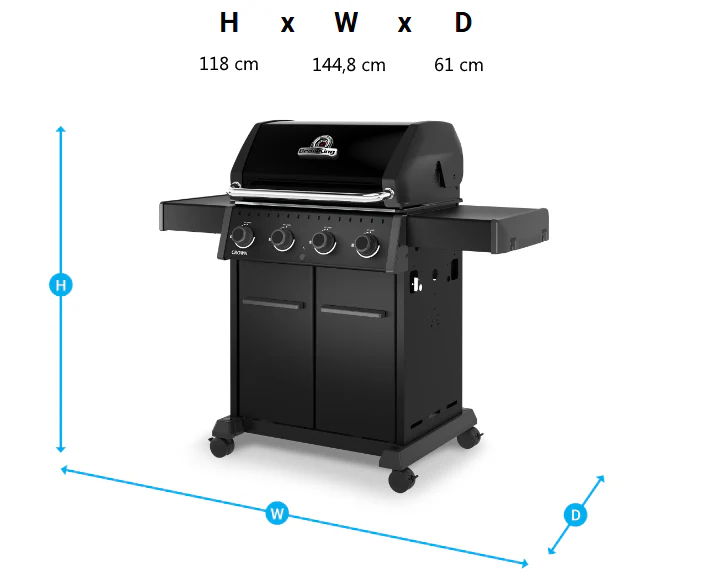 Broil King Crown 420 Shadow dimenzije