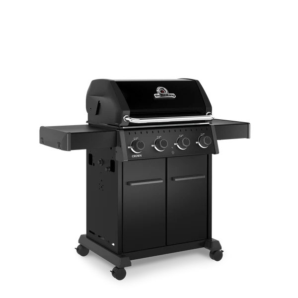 Broil King Crown 420 Shadow plinski roštilj s otvorenim poklopcem