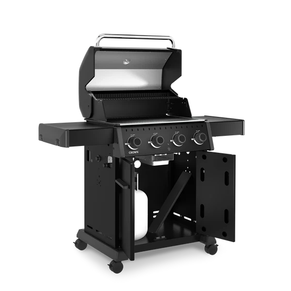 Broil King Crown 420 Shadow plinski roštilj bočni prikaz