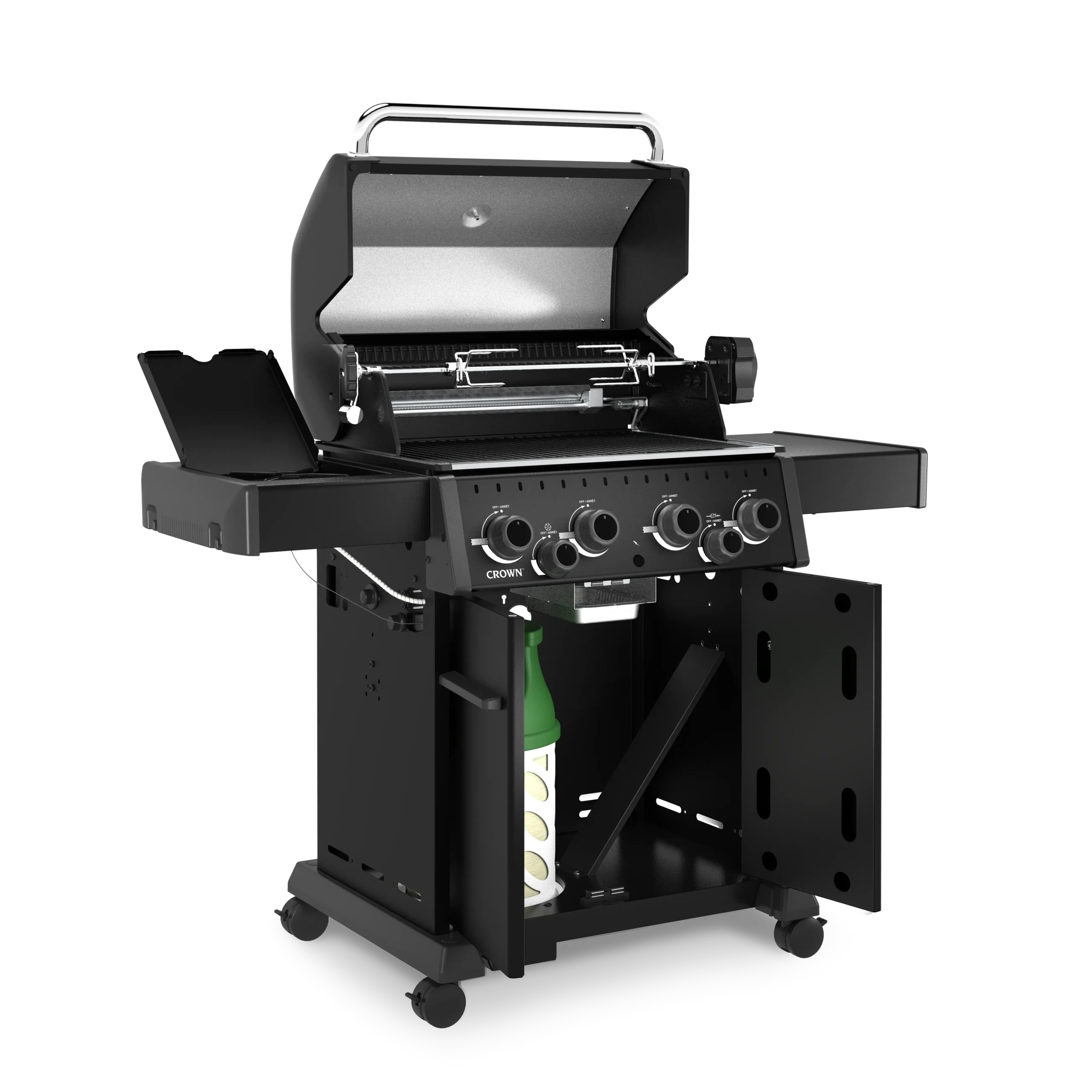 Broil King Crown 490 Shadow plinski roštilj bočni prikaz